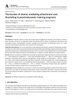 The burden ofshame:mediatingattachmentand flourishing in psychodynamic training programs